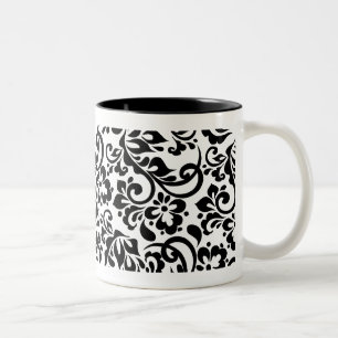 Taza Bicolor estampado de flores