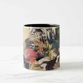 Taza Bicolor Estampilla china de pintura japonesa de Año Nuevo 