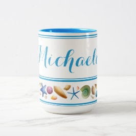 Taza Bicolor Estanques y franjas