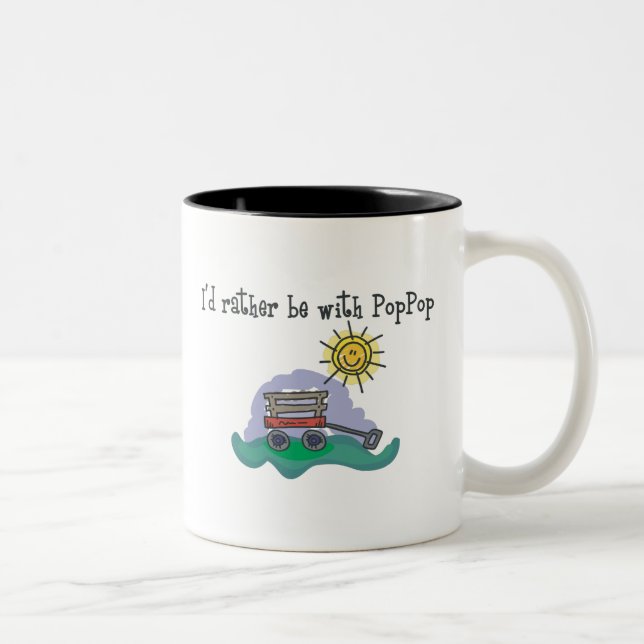 Taza Bicolor Estaría bastante con PopPop (Derecha)
