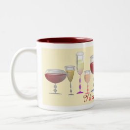 Taza Bicolor Estaría bebiendo bastante el vino