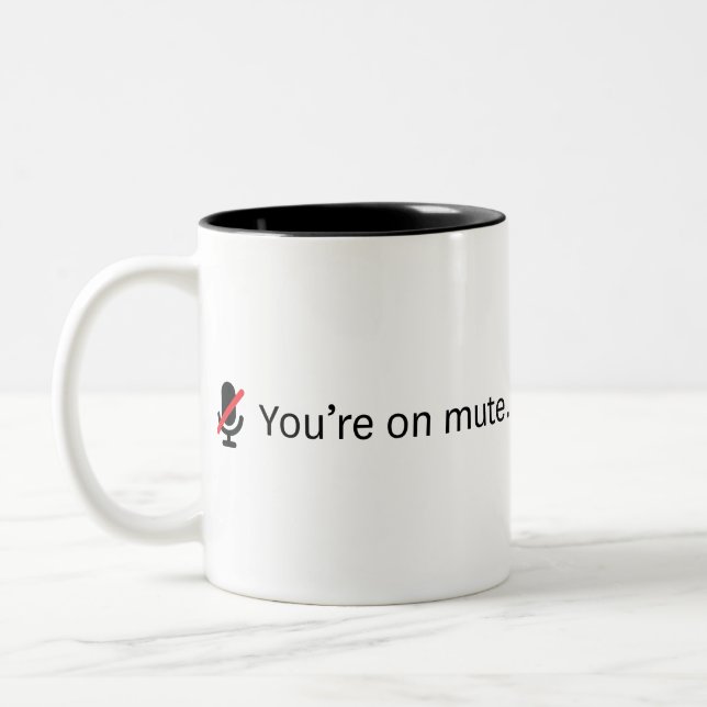 Taza Bicolor Estás mudo. (Izquierda)