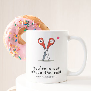 Taza Bicolor Estás por encima del resto del día feliz de San Va