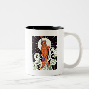 Taza Bicolor Estatua de la libertad