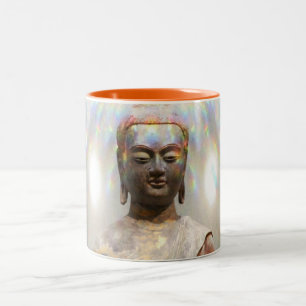 Taza Bicolor Estatua de Siddhartha Gautama