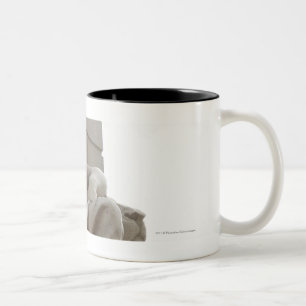 Taza Bicolor Estatua india americana del Museo Nacional