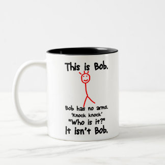 Taza Bicolor Este es Bob - Chistes Knock Knock - Memes de Bob C