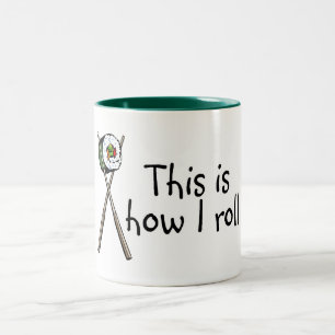 Taza Bicolor Éste es cómo ruedo el sushi