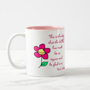 Taza Bicolor Éste es el día que el SEÑOR ha hecho; déjenos con