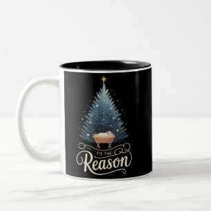Taza Bicolor Este Es El Motivo Biblia De Navidad Religiosa Cris