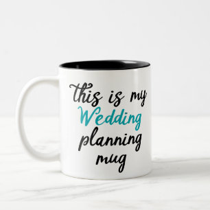 Taza Bicolor Este es mi boda planeando la mug