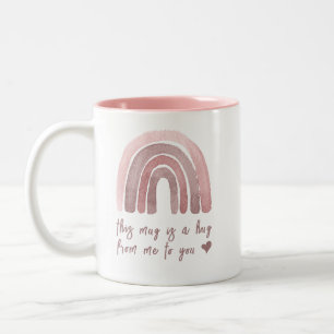 Taza Bicolor Este Es Un Abrazo De Mi Para Ti
