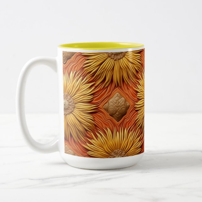 Taza Bicolor Este es un patrón de bordado (Izquierda)