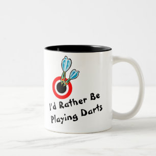 Taza Bicolor Esté jugando bastante dardos