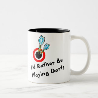 Taza Bicolor Esté jugando bastante dardos