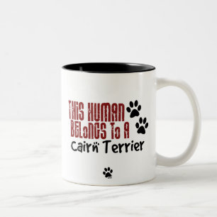 Taza Bicolor Este ser humano pertenece a un mojón Terrier