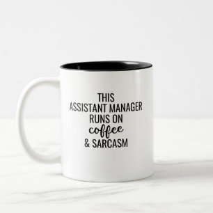Taza Bicolor Este Subgerente Funciona Con Café Y Sarcasmo