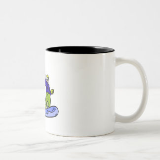 Taza Bicolor Estela de la snowboard