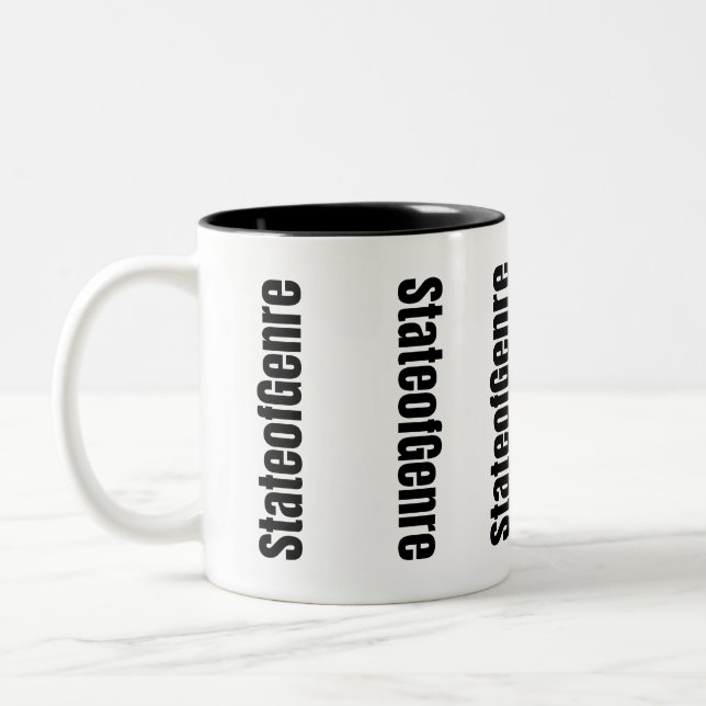 Taza Bicolor EsteofGenre Negro y Blanco Mug (Izquierda)