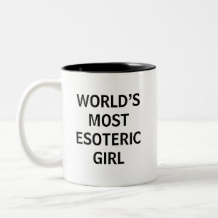 Taza Bicolor Estética de chica más esotérica del mundo 