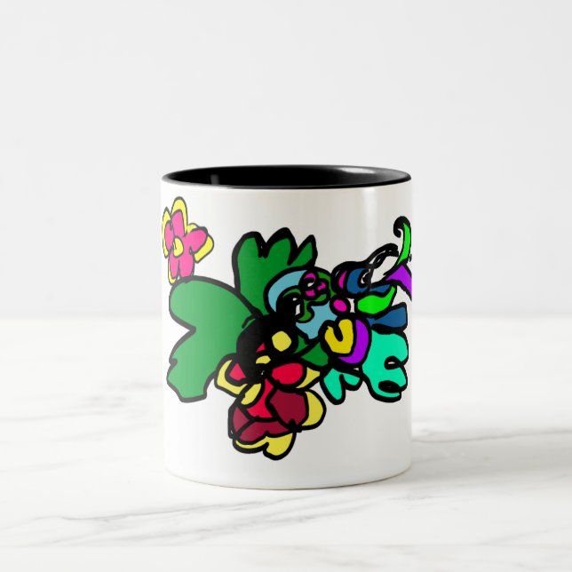 Taza Bicolor Estilo colibrí  (Centro)