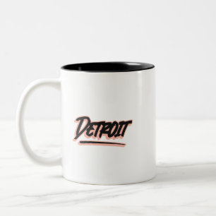 Taza Bicolor Estilo de grafiti de Detroit