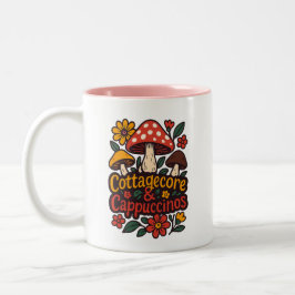 Taza Bicolor Estilo de vida de la cabaña estética Café acogedor