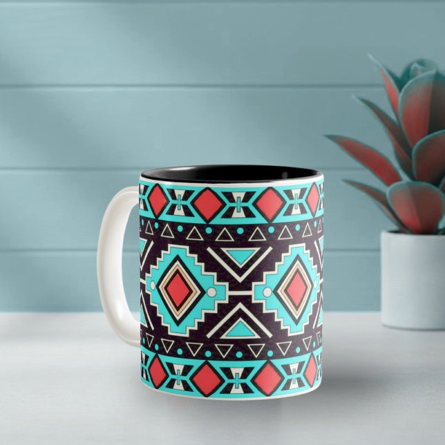 Taza Bicolor Estilo moderno del suroeste (Subido por el creador)