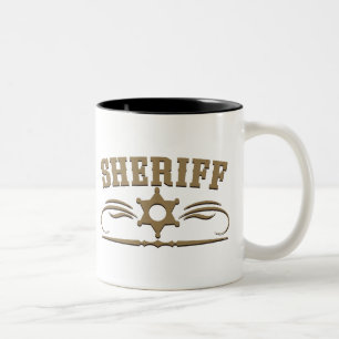 Taza Bicolor Estilo occidental del sheriff