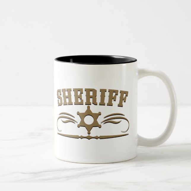 Taza Bicolor Estilo occidental del sheriff (Derecha)