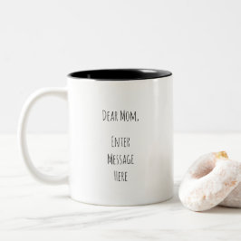 Taza Bicolor Estimada mamá personalizada