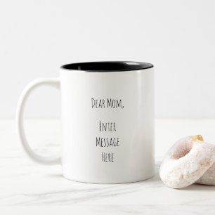 Taza Bicolor Estimada mamá personalizada