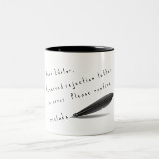 Taza Bicolor Estimado Editor, inspiración para los escritores