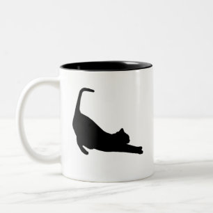 Taza Bicolor Estiramiento de gatos