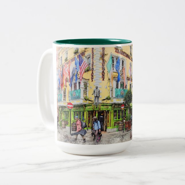 Taza Bicolor Esto es Dublín-Irlanda (Anverso izquierdo)