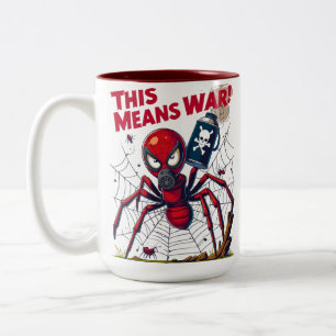 Taza Bicolor ¡Esto significa guerra! – La venganza de la araña