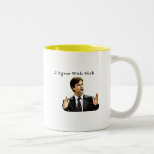 Taza Bicolor Estoy de acuerdo con Nick