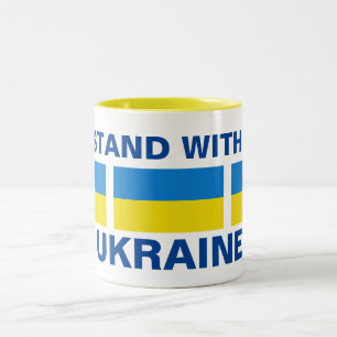 TAZA BICOLOR ESTOY DE PIE CON UCRANIA