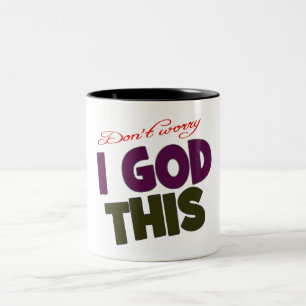 Taza Bicolor Estoy en manos de Dios
