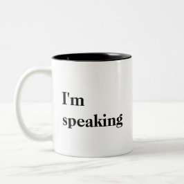 Taza Bicolor Estoy hablando - Kamala Harris Mug