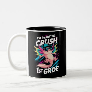 Taza Bicolor Estoy listo para aplastar el regreso a la escuela
