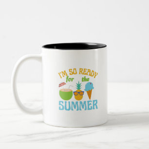 Taza Bicolor Estoy Listo Para El Verano-Verano-Playa-Océano