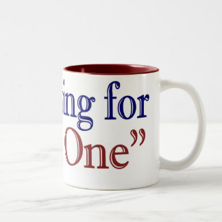 Taza Bicolor Estoy votando por "aquél" (Obama 2008)
