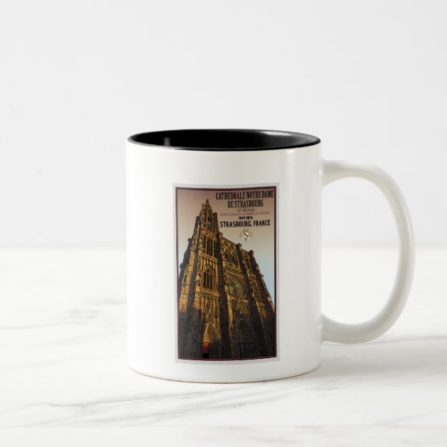 Taza Bicolor Estrasburgo - catedral Notre Dame (Derecha)