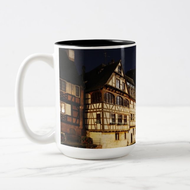 Taza Bicolor Estrasburgo de noche viaje (Izquierda)