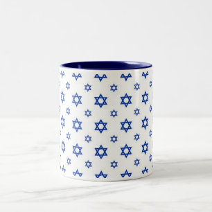 Taza Bicolor Estrella Azul de David