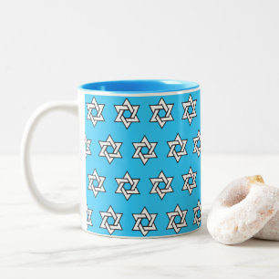 Taza Bicolor Estrella de David