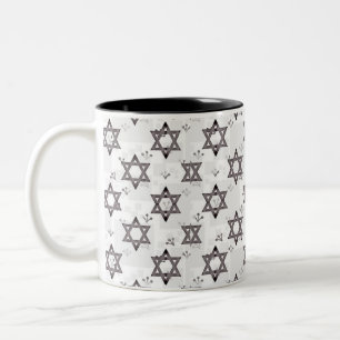 Taza Bicolor Estrella de David