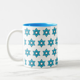 Taza Bicolor Estrella de David
