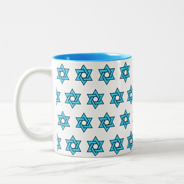 Taza Bicolor Estrella de David (Izquierda)